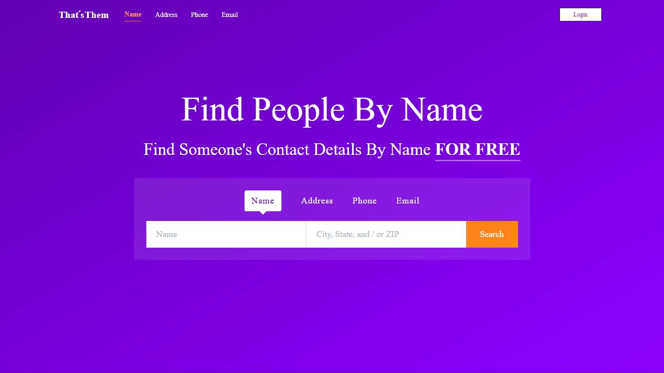 Find People by Name Free People Finder ThatsThem